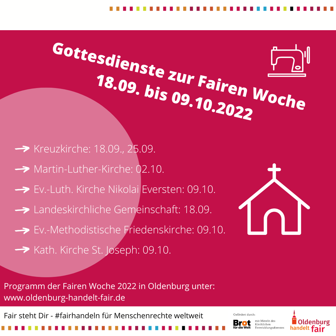 Gottesdienste zur Fairen Woche | 18.09.-09.10.