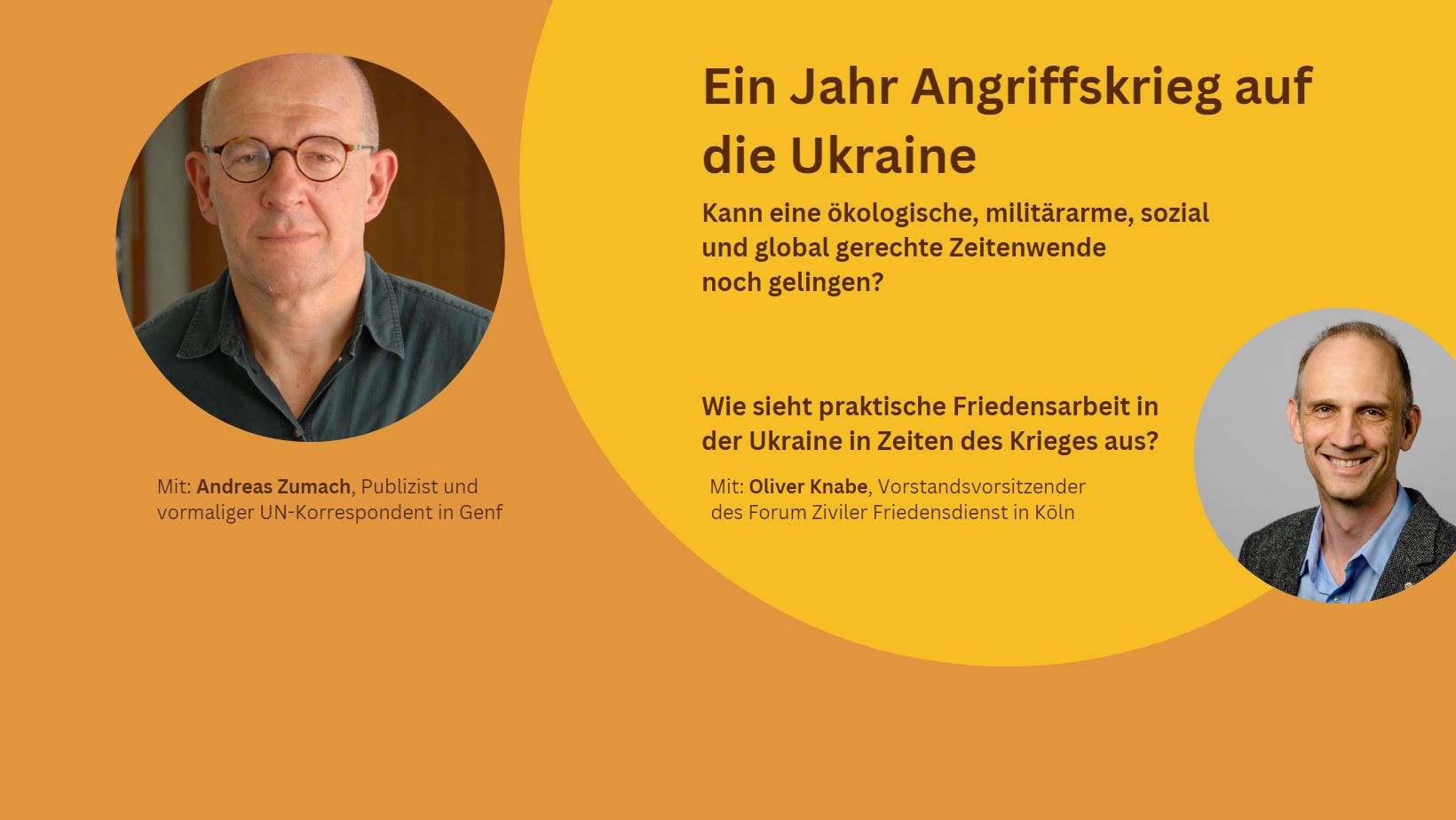 Ein Jahr Angriffskrieg auf die Ukraine | 21.2., 19:30 Uhr